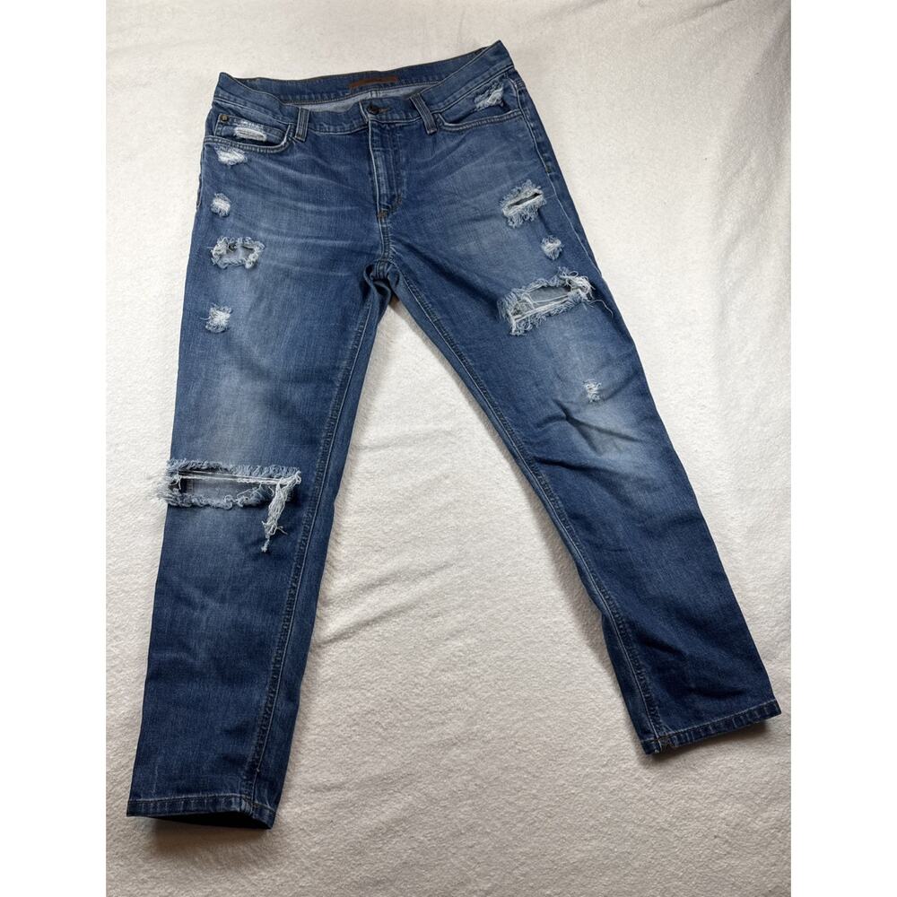 Joes Jeans Womens 28 Vintage Reserve‎ 1971 Sloane Destroyed Cropped Denim Skinny